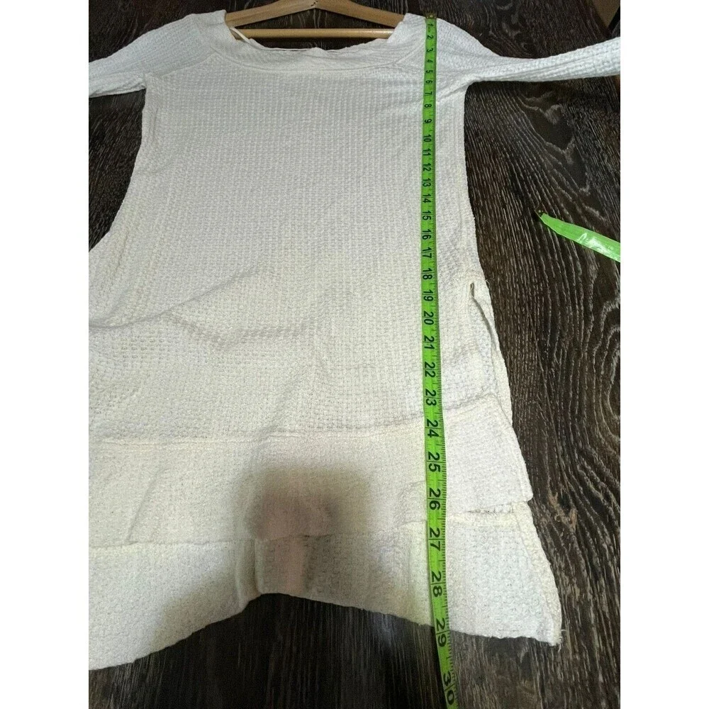 Free People Ivory Kate‎ Long Sleeve Thermal Top Small